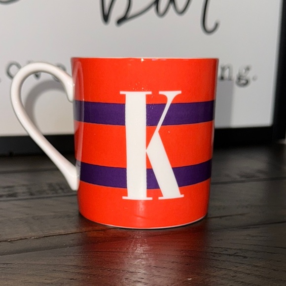 Kate Spade Wickford To The Letter “K” Coffee Mug Cup 10oz Letter Lenox Initial - Picture 1 of 8